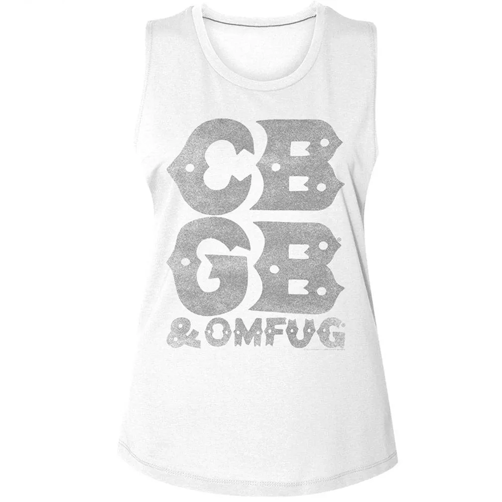 Cbgb Stacked Logo Womens Tank sold by Rockabilia