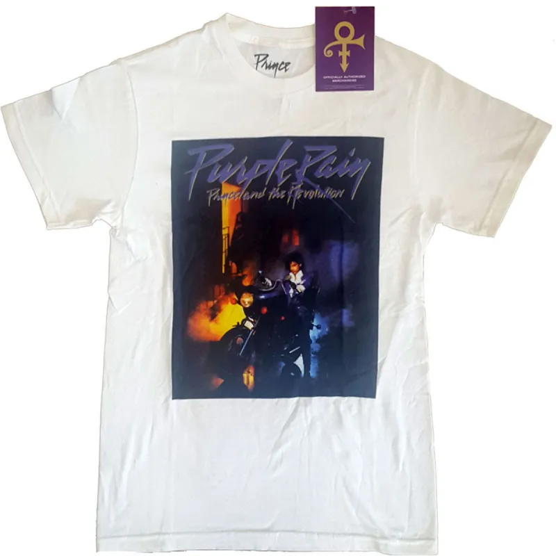 Purple Rain Square Slim Fit T-shirt sold by Rockabilia