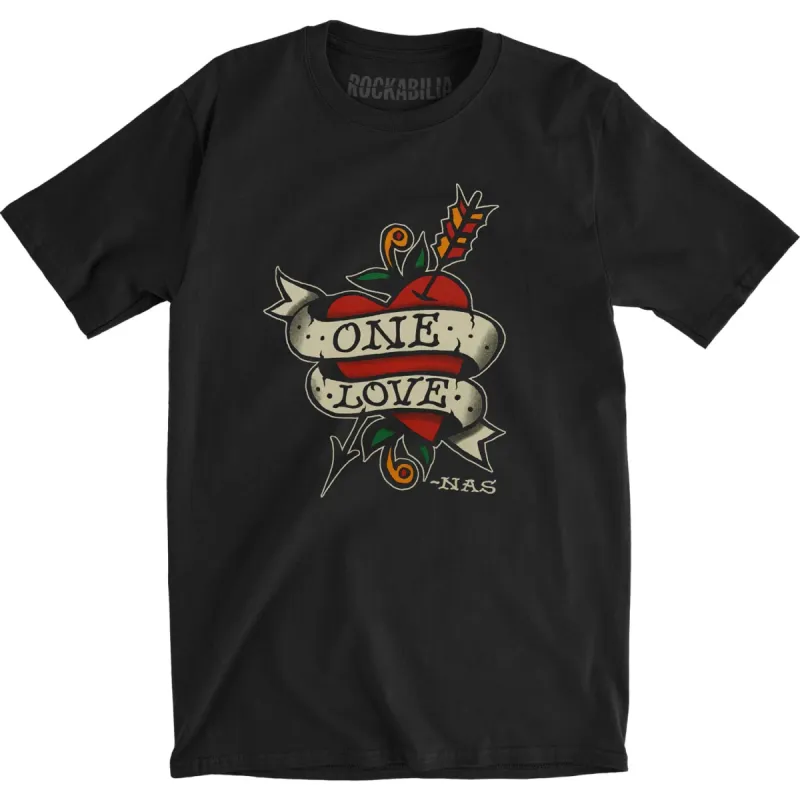 Love Tattoo Slim Fit T-shirt sold by Rockabilia