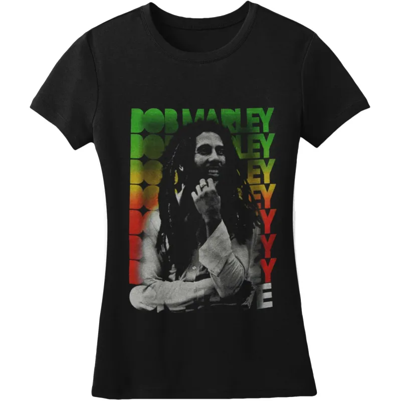 Block Rasta V Neck Women's T-Shirt Junior Top sold by Rockabilia