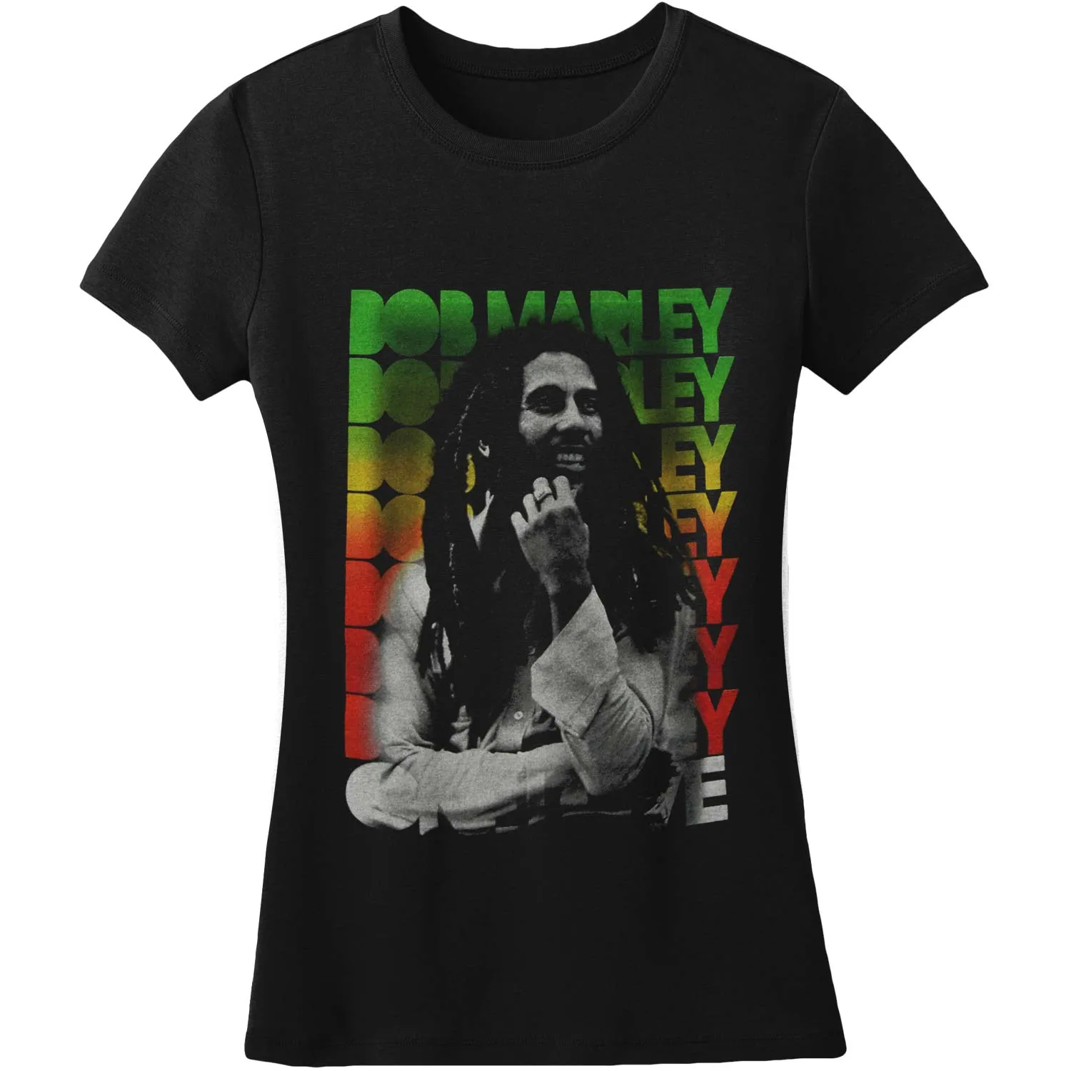 Block Rasta V Neck Women's T-Shirt Junior Top sold by Rockabilia
