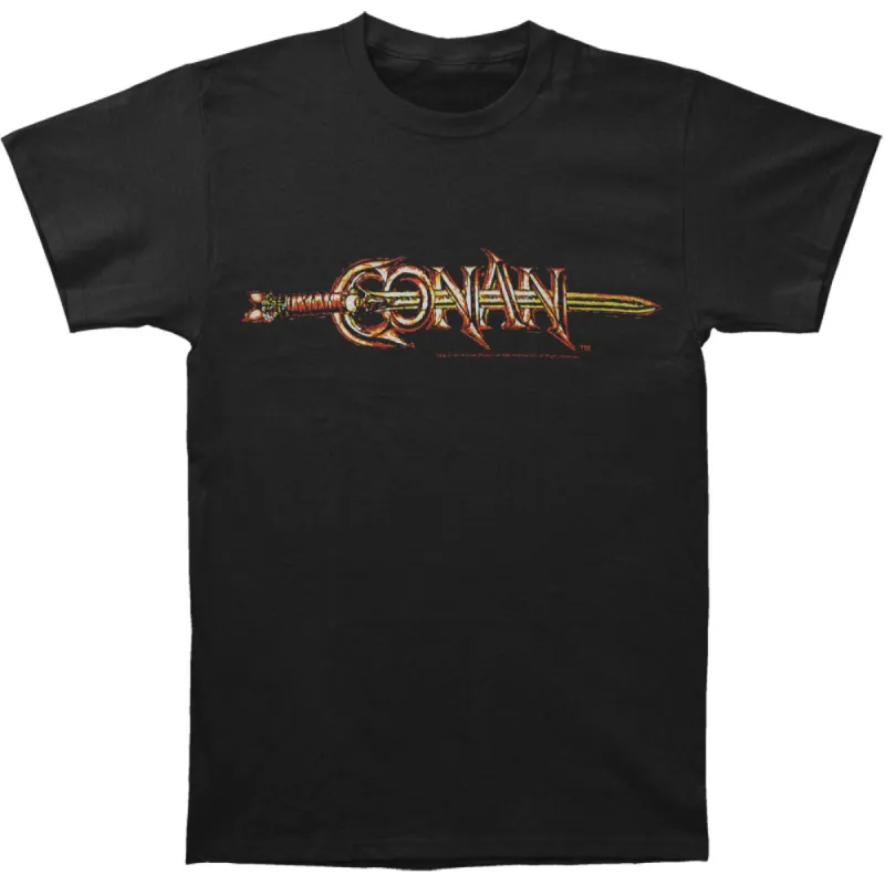 Conan Logo Slim Fit T-shirt sold by Rockabilia