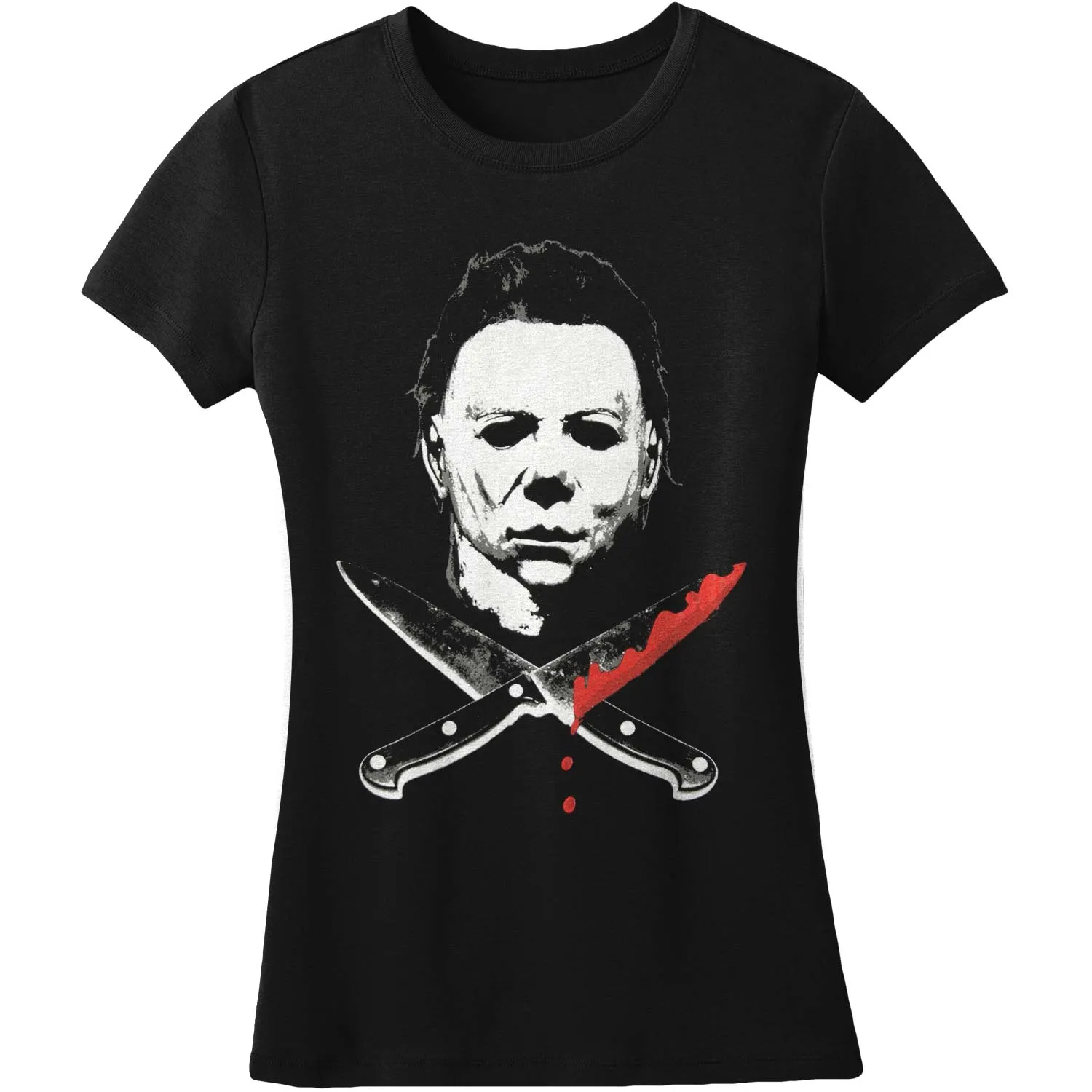 Crossed Knives by Rock Rebel Women's Tee Junior Top sold by Rockabilia