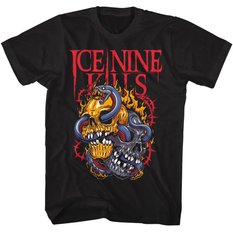 Ice Nine Kills Snake Skulls T-shirt sold by Rockabilia
