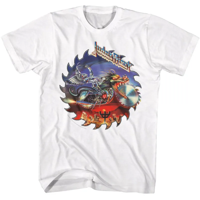 Judas Priest Saw Motorcycle T-shirt sold by Rockabilia