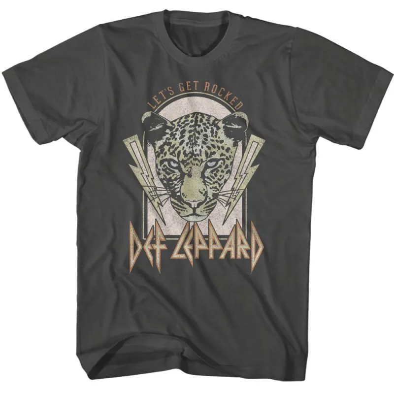 Def Leppard Lightning Bolts Lets Get Rocked T-shirt sold by Rockabilia