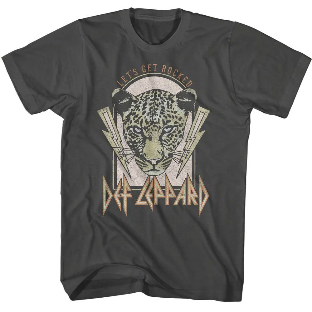 Def Leppard Lightning Bolts Lets Get Rocked T-shirt sold by Rockabilia
