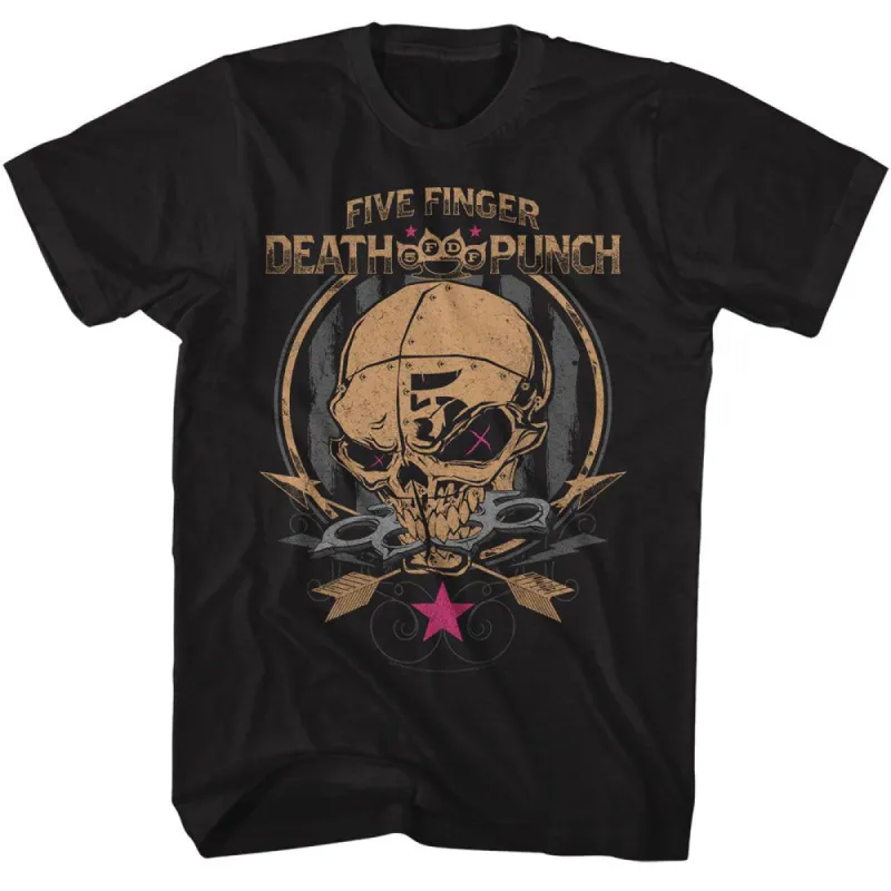 Five Finger Death Punch Skull And Arrows T-shirt sold by Rockabilia