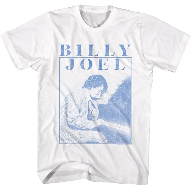 Billy Joel Playing Piano Photo T-shirt sold by Rockabilia