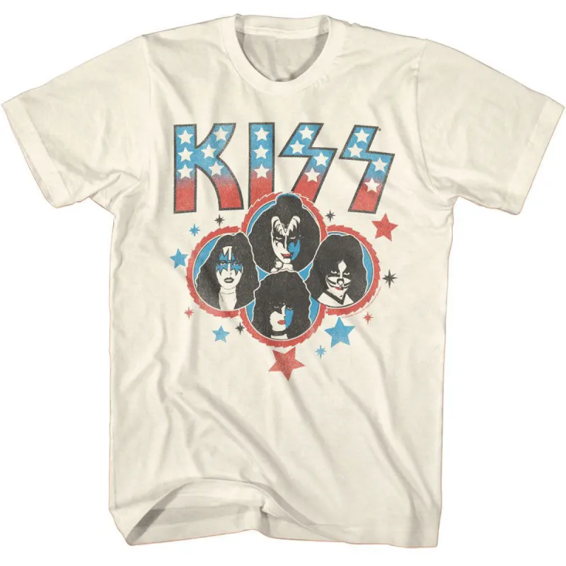 Kiss Americana Stars T-shirt sold by Rockabilia