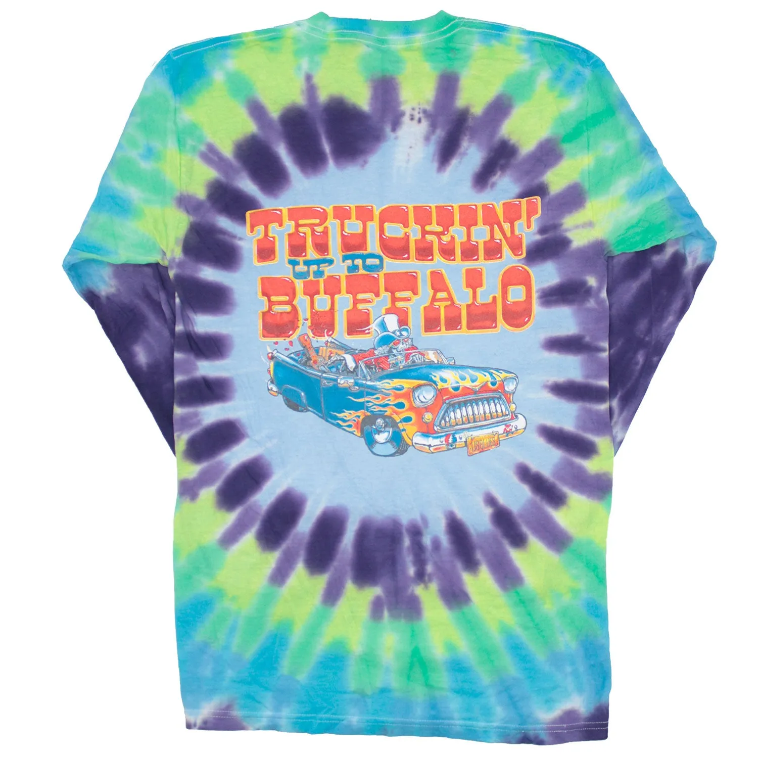 Truckin' to Buffalo Tie Dye Long Sleeve sold by Rockabilia product image thumbnail 2