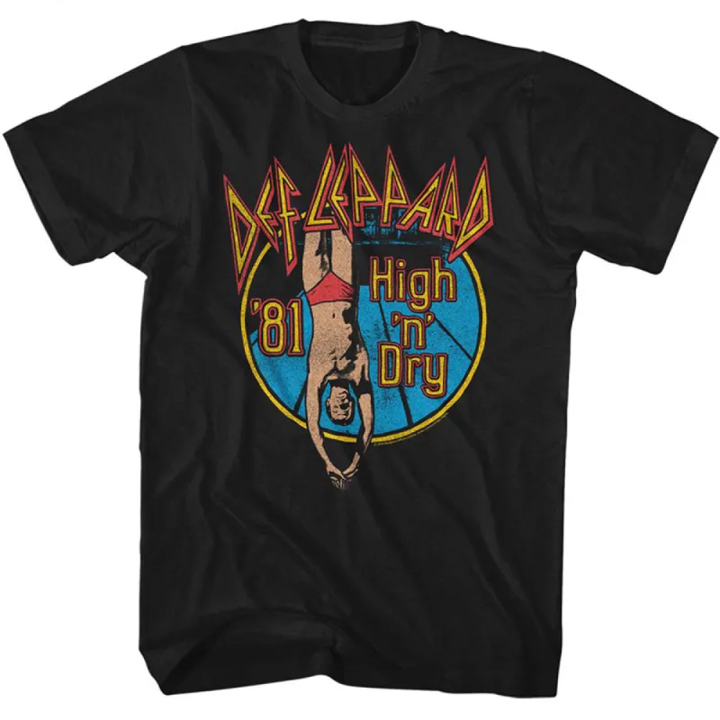 Def Leppard High N Dry T-shirt sold by Rockabilia