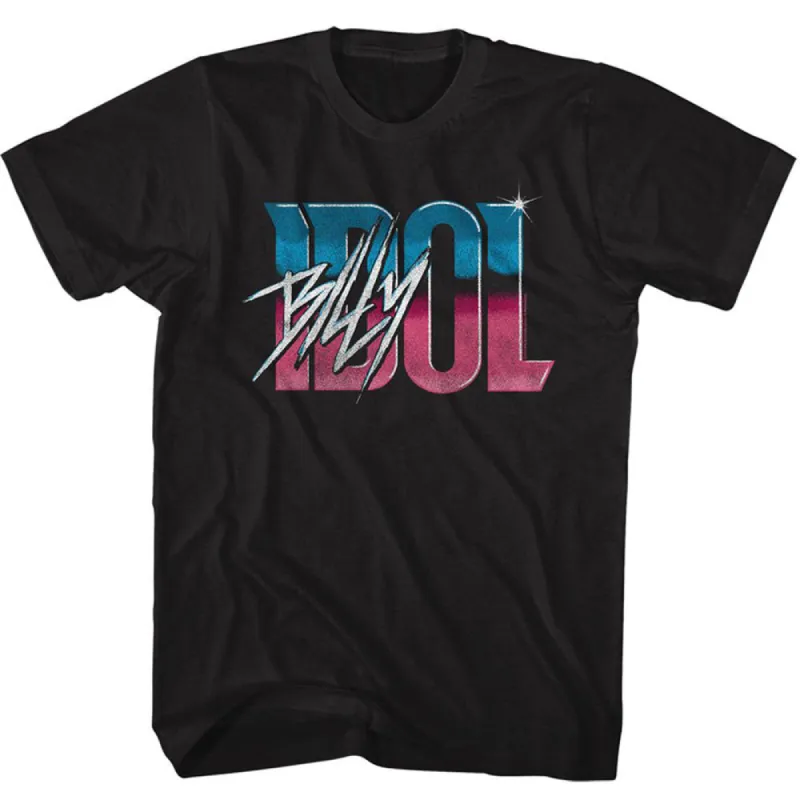 Billy Idol Idol Name Gradient T-shirt sold by Rockabilia