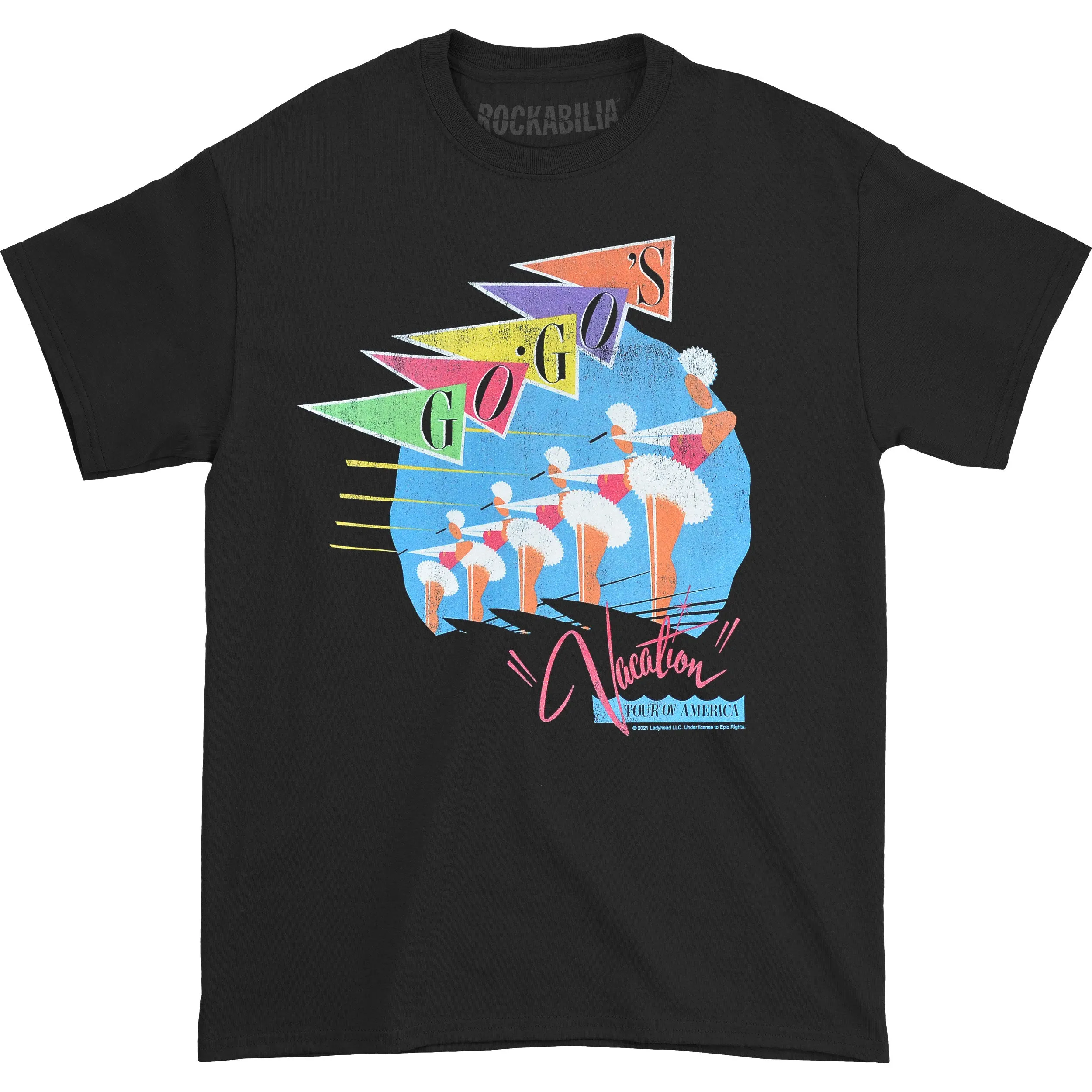 Vacation Skiers Slim Fit T-shirt sold by Rockabilia