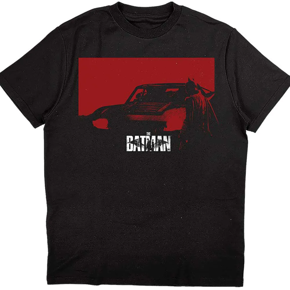 The Batman Red Car Slim Fit T-shirt sold by Rockabilia