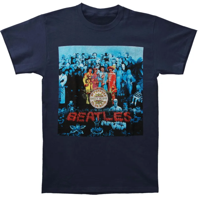 Sgt Pepper Blue Slim Fit T-shirt sold by Rockabilia