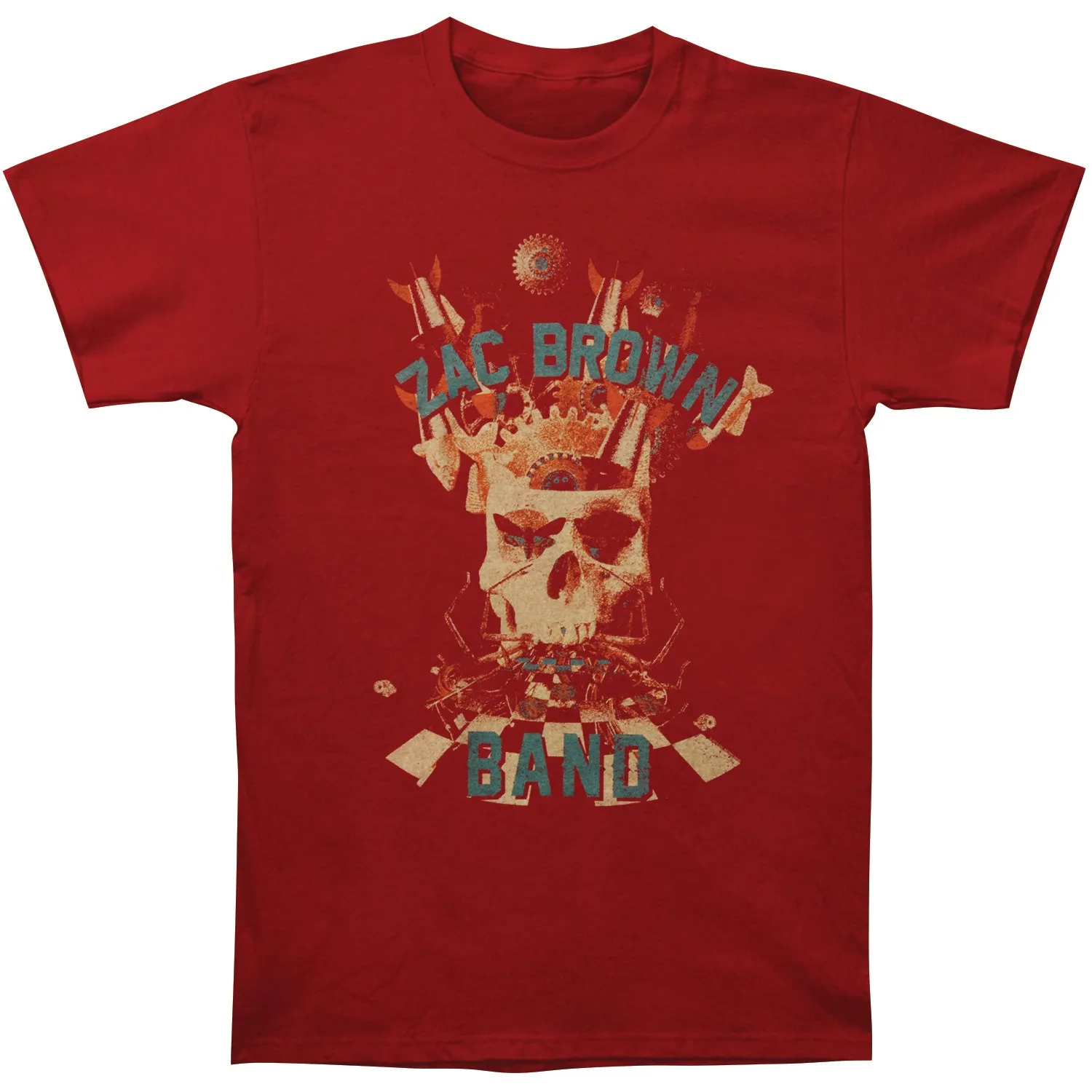 Skull Collage Mens Soft T Slim Fit T-shirt sold by Rockabilia