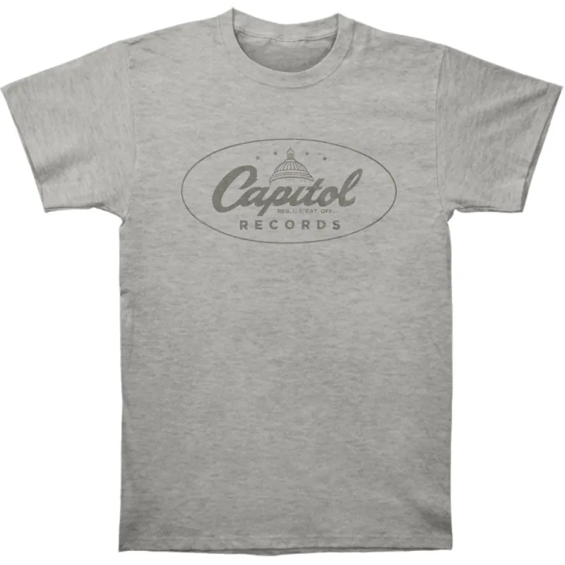 Classic Label Logo Grey T-shirt sold by Rockabilia