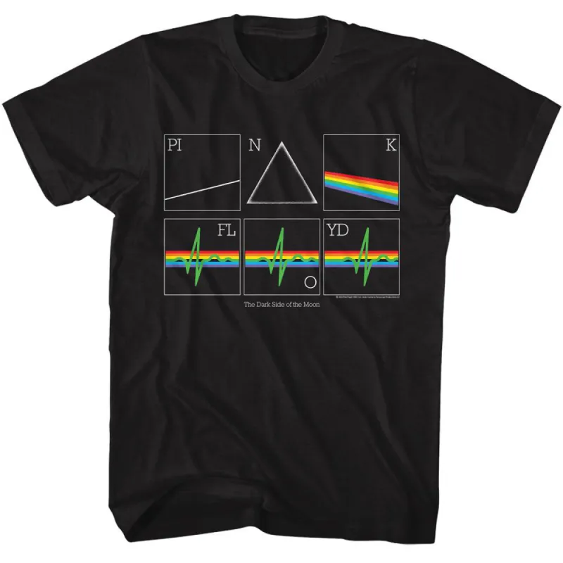 Pink Floyd Dsotm Heartbeat Prism T-shirt made by Pink Floyd