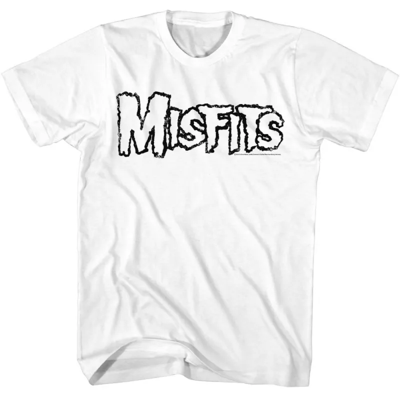 Misfits Logo Outline T-shirt sold by Rockabilia