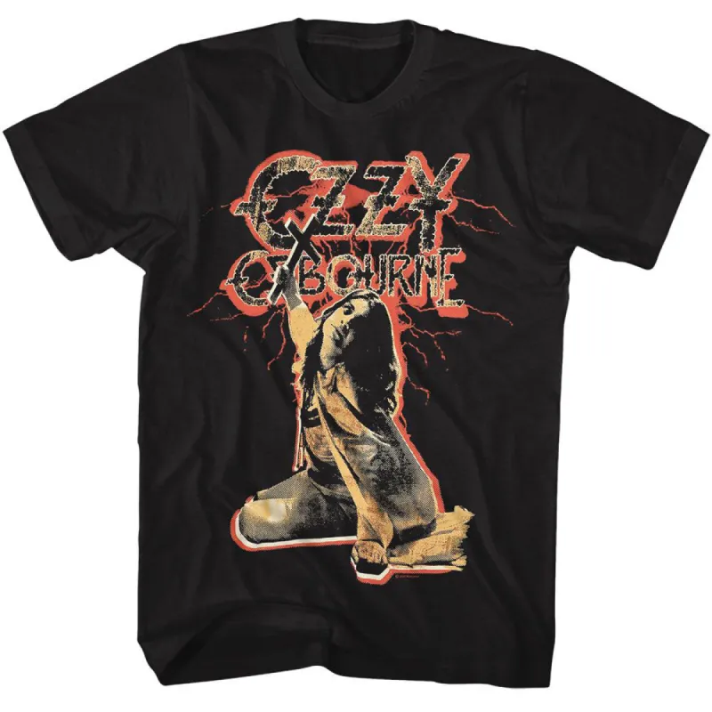Ozzy Red Lightning T-shirt sold by Rockabilia