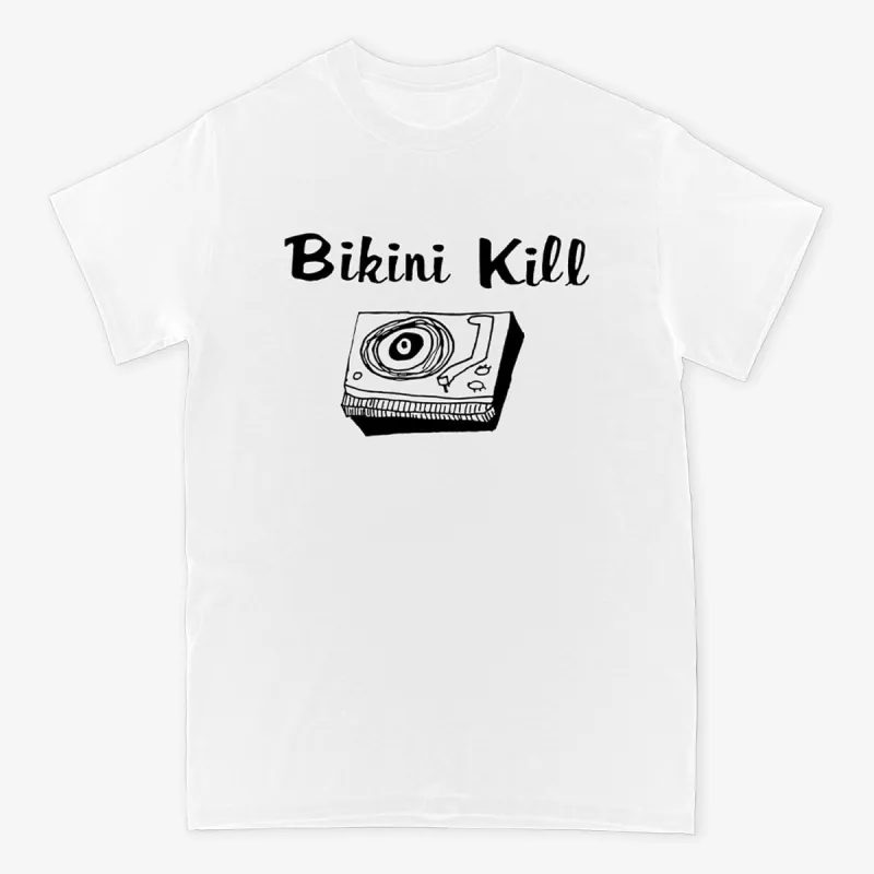 Record Player [WHITE] T-shirt sold by Rockabilia