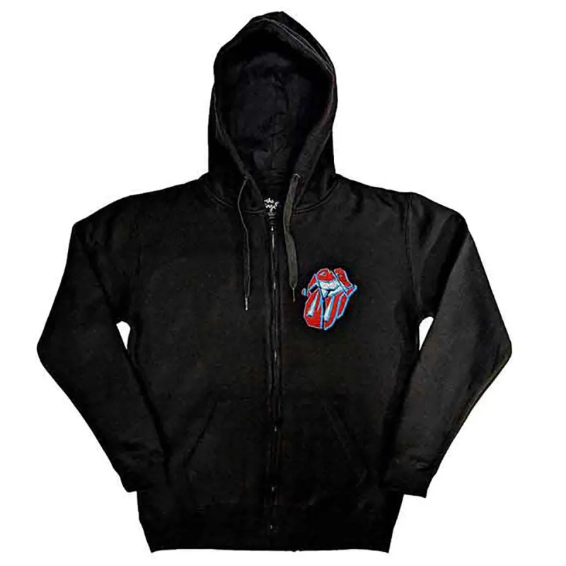 Hackney Diamonds Stars Zippered Hooded Sweatshirt sold by Rockabilia