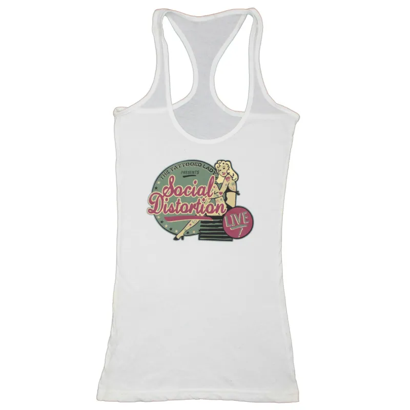 Tattooed Lady Womens Tank sold by Rockabilia