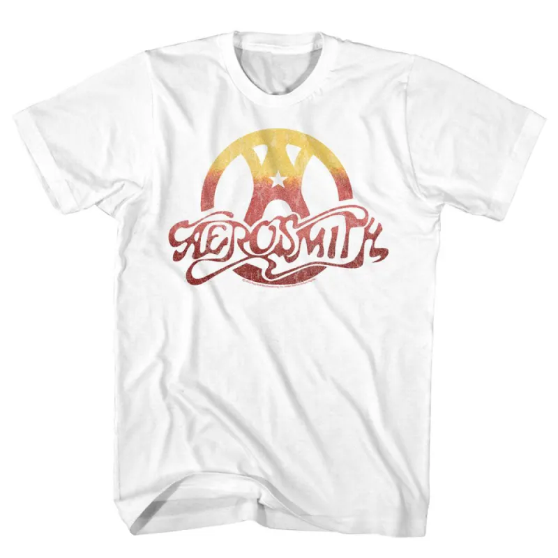 Aerosmith Gradient Logo T-shirt sold by Rockabilia