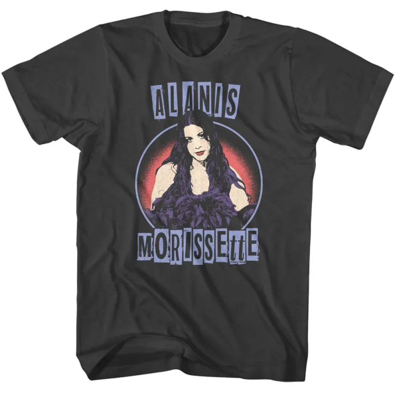 Alanis Morissette Threshold Circle T-shirt sold by Rockabilia