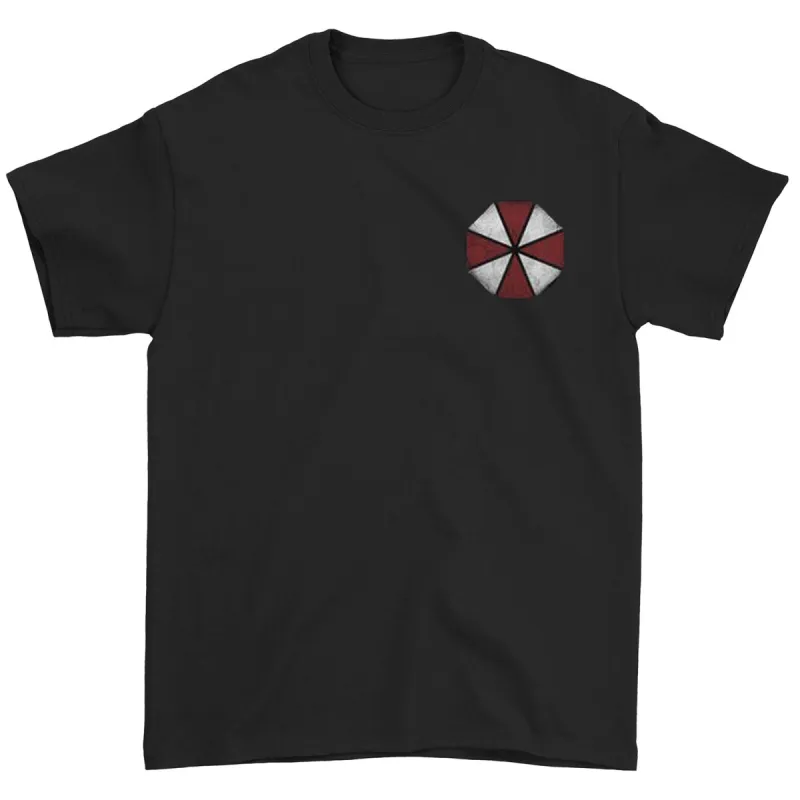 Resident Evil Umbrella Front Back T-shirt sold by Rockabilia
