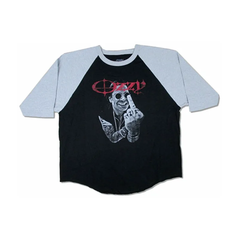 Middle Finger Raglan Jersey Baseball Jersey sold by Rockabilia
