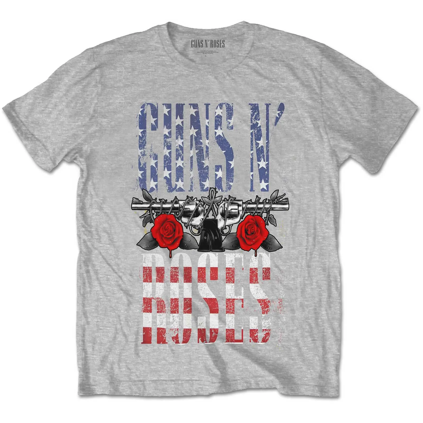 Us Flag In Logo T-shirt sold by Rockabilia