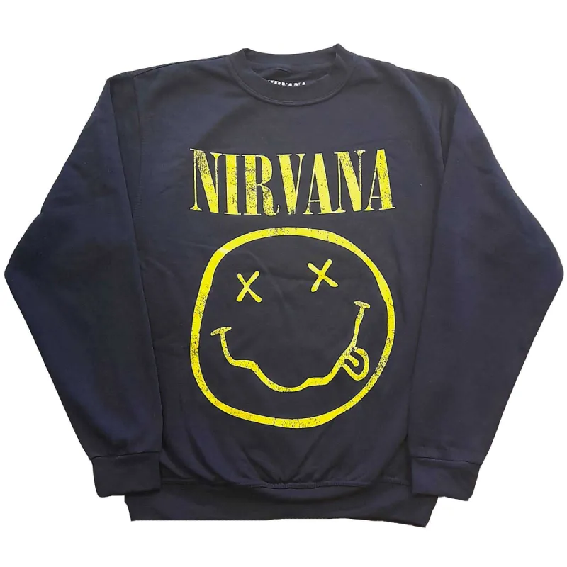 Yellow Smiley Sweatshirt sold by Rockabilia