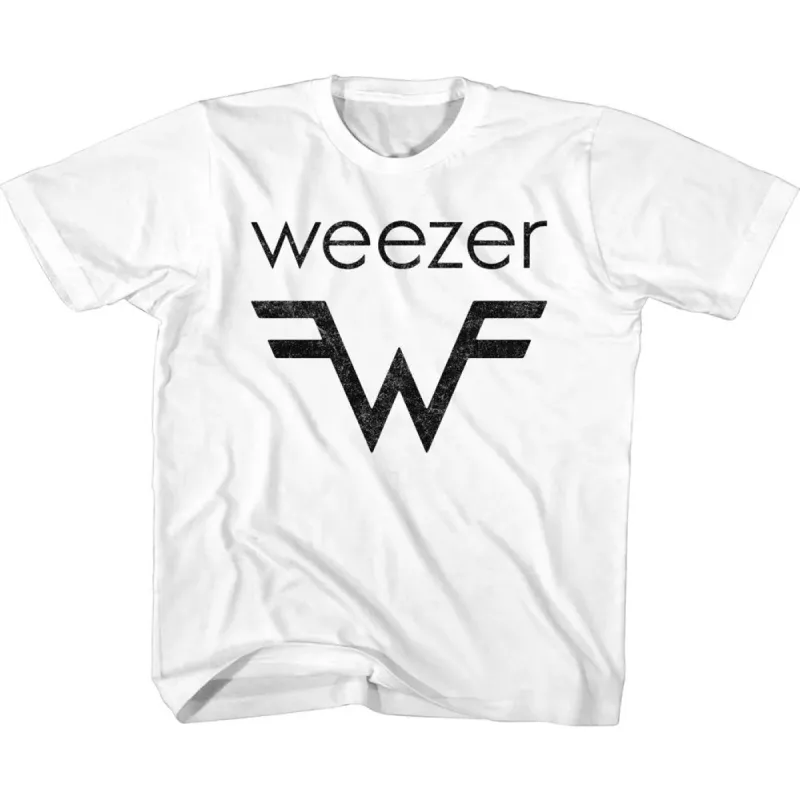 Weezer And W Logo Youth T-shirt sold by Rockabilia