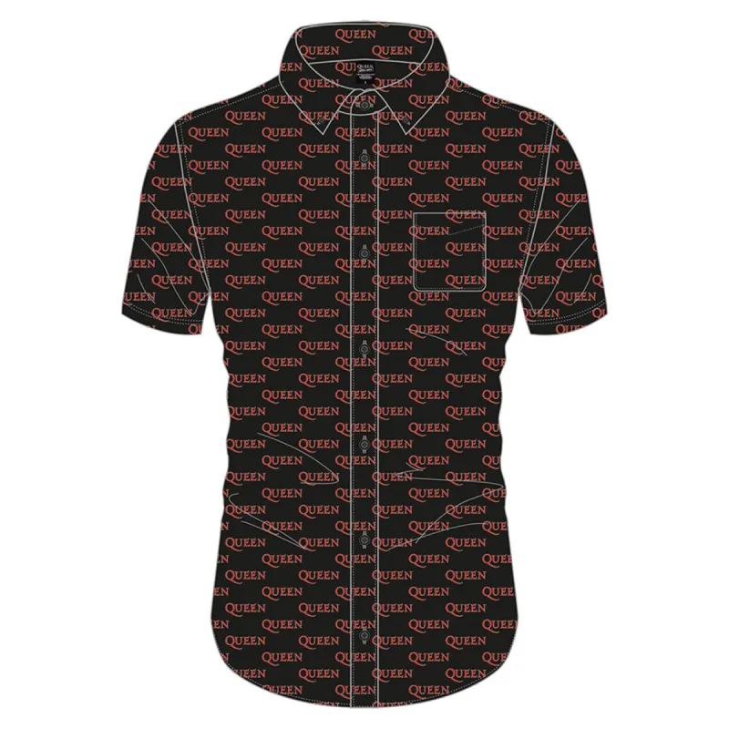 Logo Pattern (All Over Print) Dress Shirt sold by Rockabilia