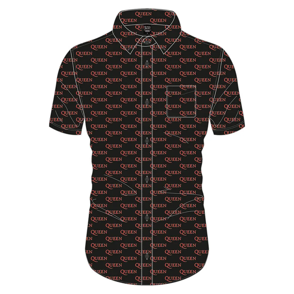 Logo Pattern (All Over Print) Dress Shirt sold by Rockabilia