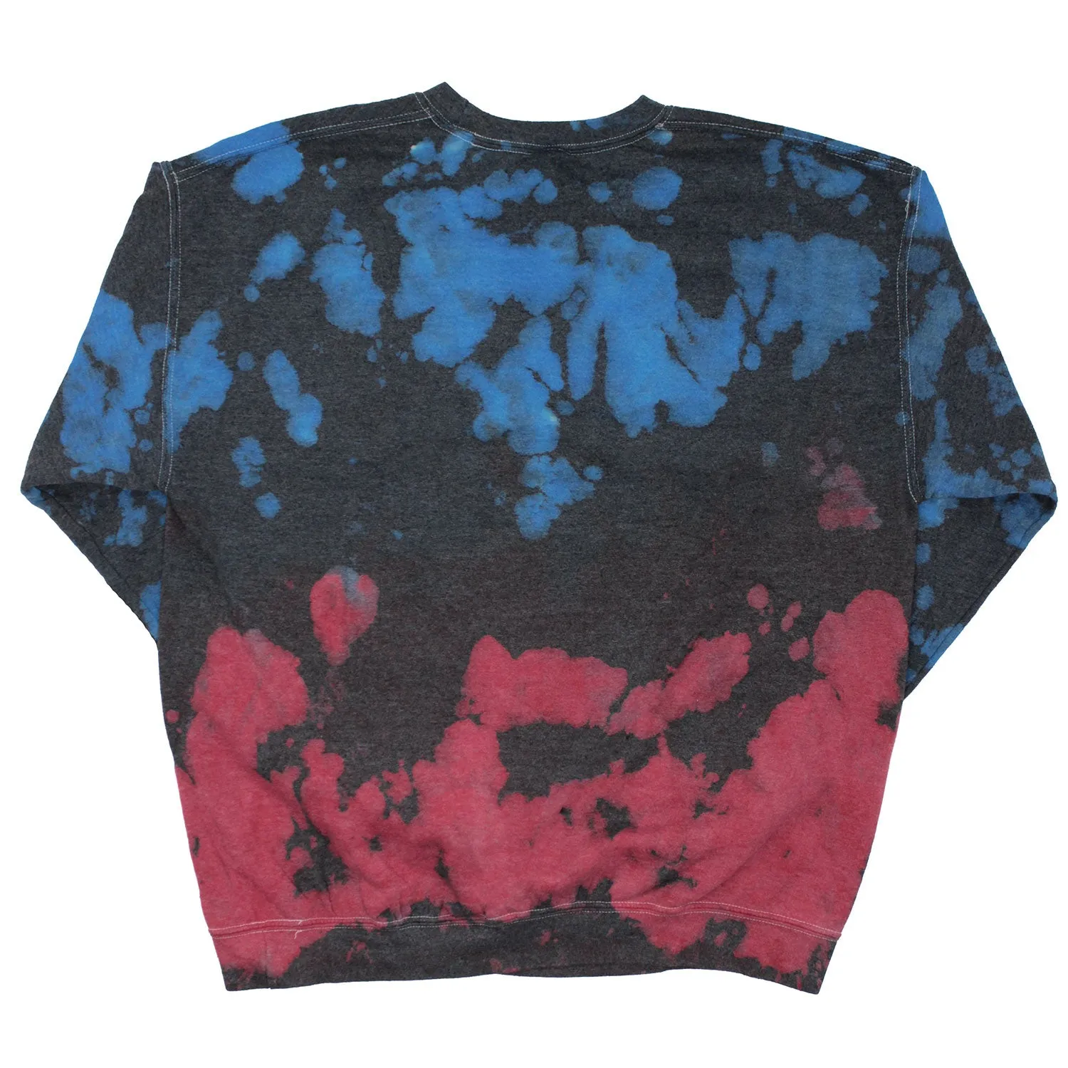 Jumbo Face Tie Dye Crew Neck Fleece Sweatshirt sold by Rockabilia product image thumbnail 2
