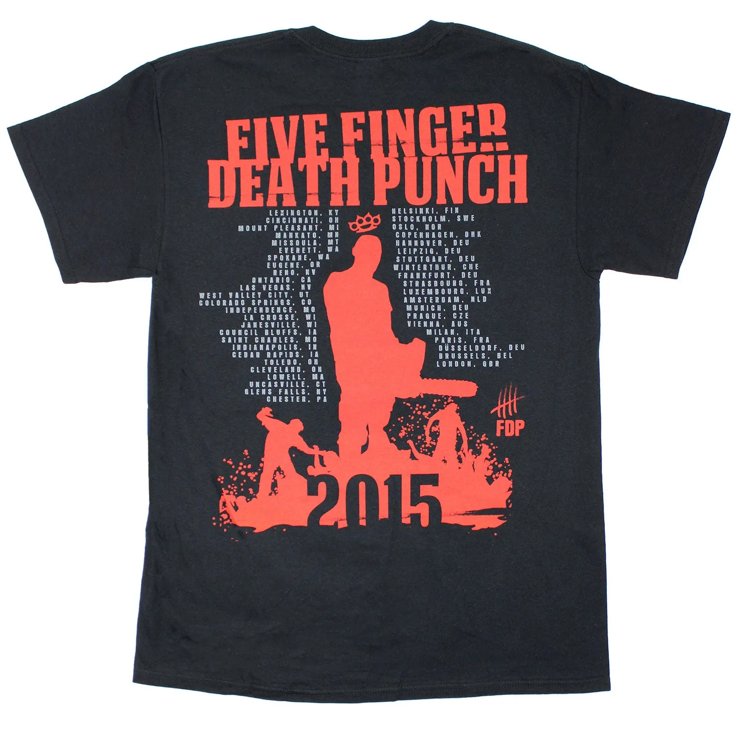 Got Your Six 2015 World Tour Dates T-shirt sold by Rockabilia product image thumbnail 2