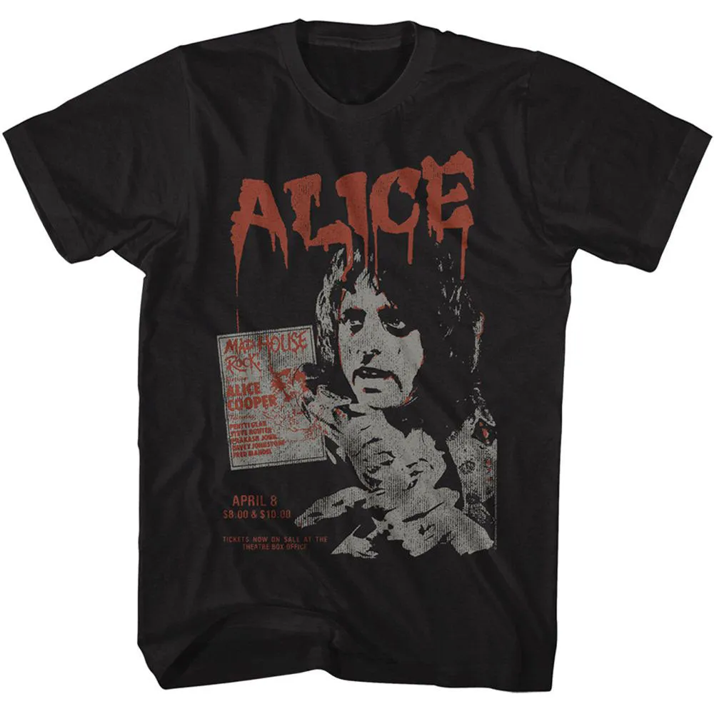 Alice Cooper Madhouse Rock T-shirt sold by Rockabilia