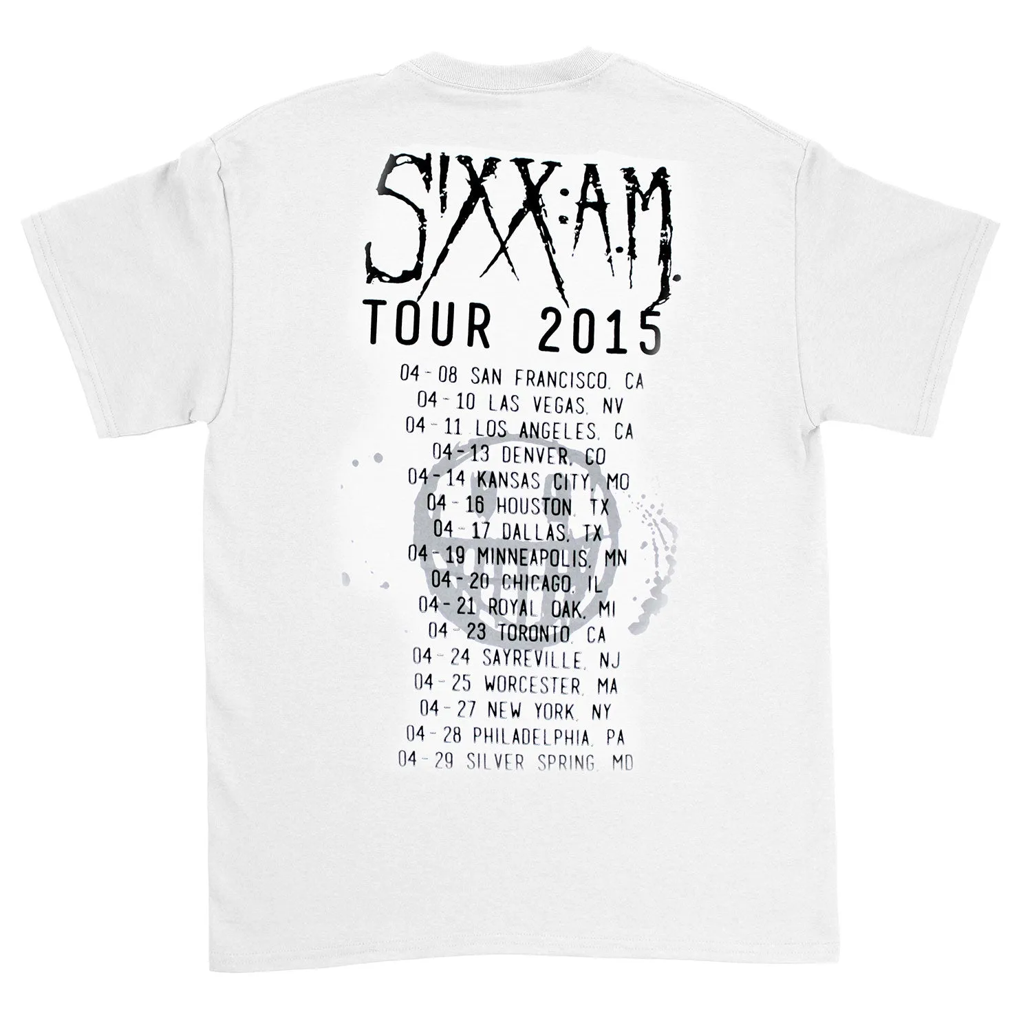 Tour 2015 Slim Fit T-shirt sold by Rockabilia product image thumbnail 2