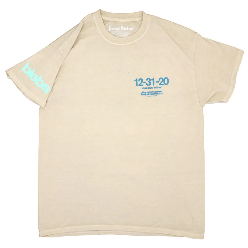 Live Stream 12.31.20 Tee (Tan) T-shirt sold by Rockabilia