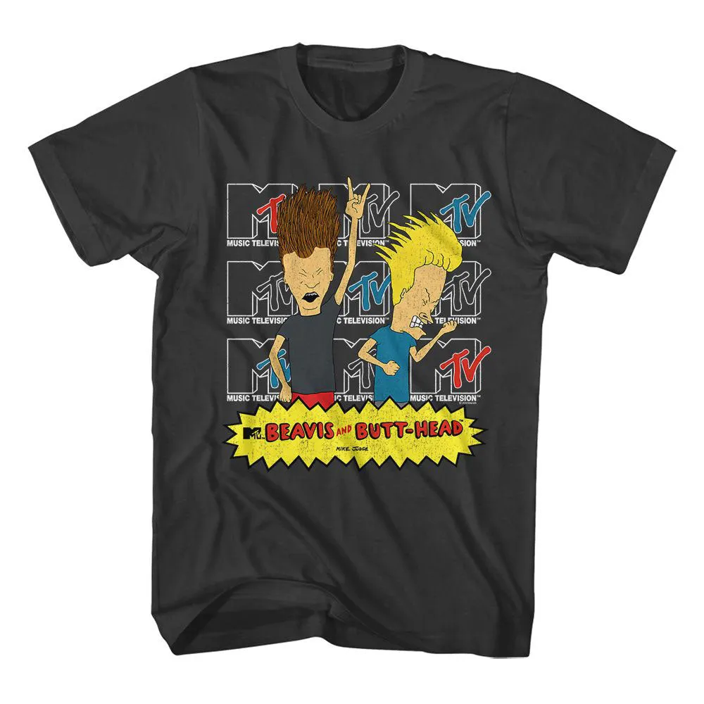 Beavis And Butthead Logos T-shirt sold by Rockabilia