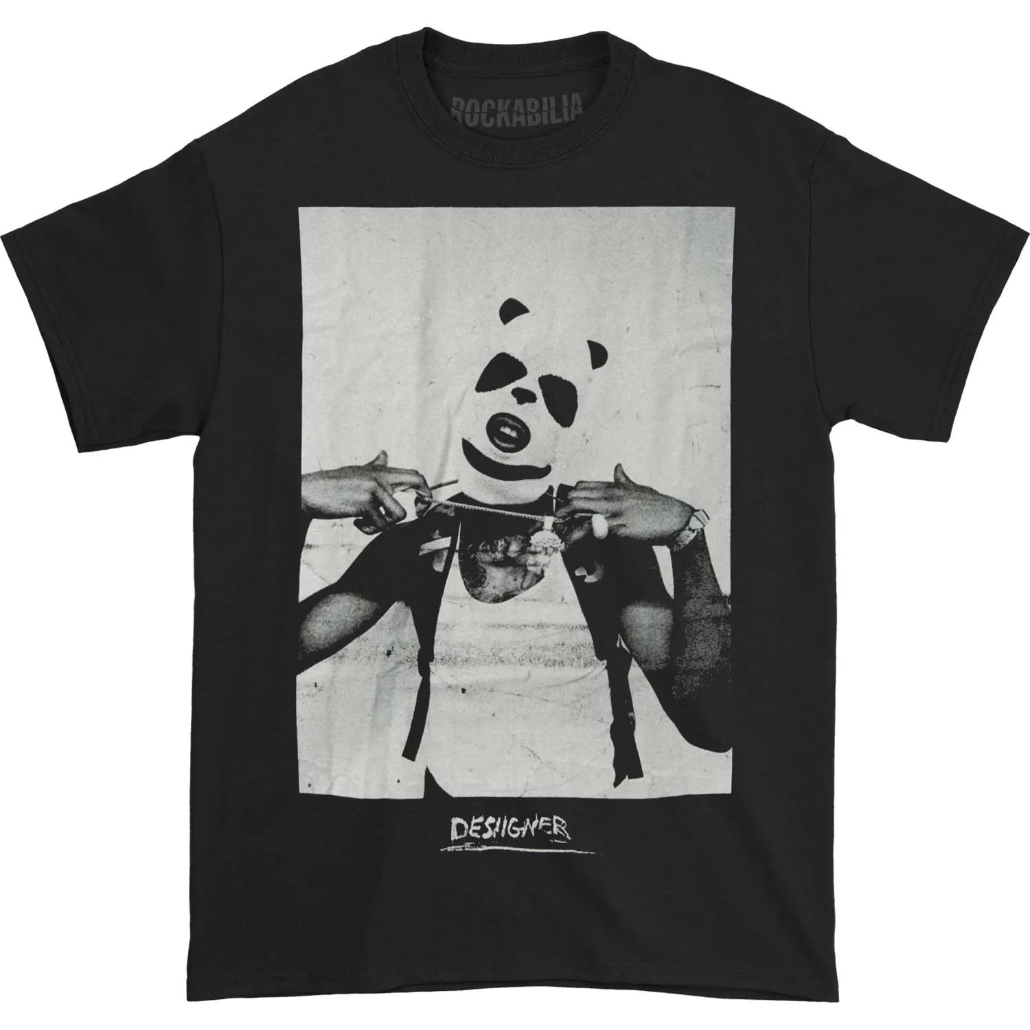 Panda Masked Photo T-shirt sold by Rockabilia