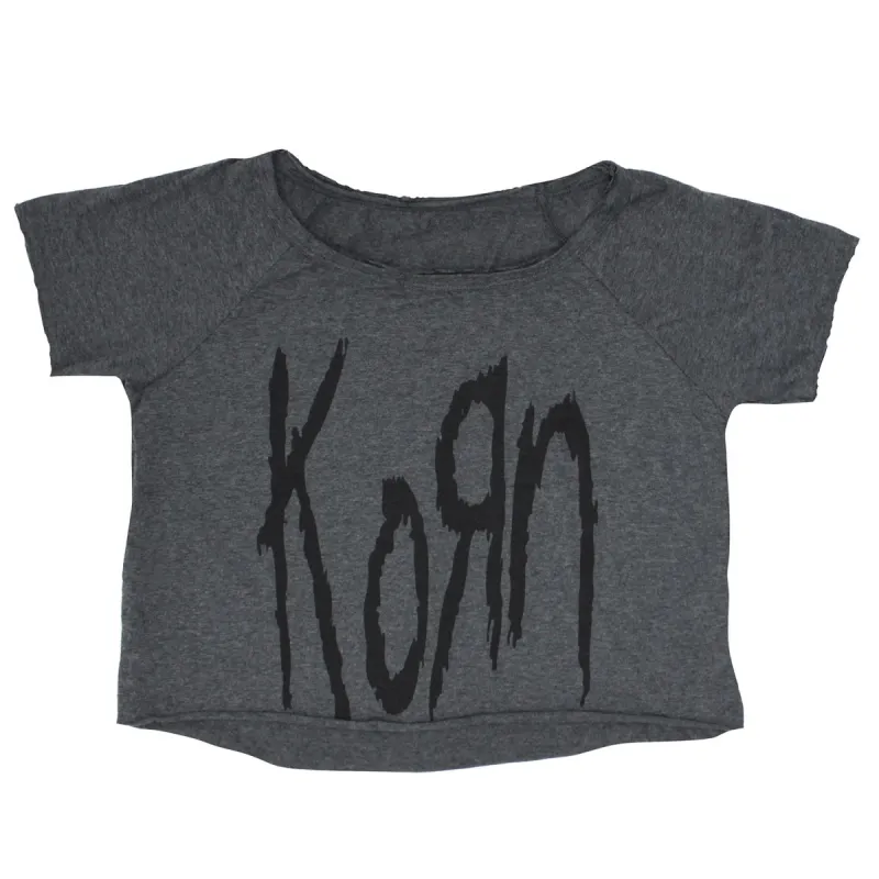 Logo Oversized Vintage Crop Top Junior Top sold by Rockabilia
