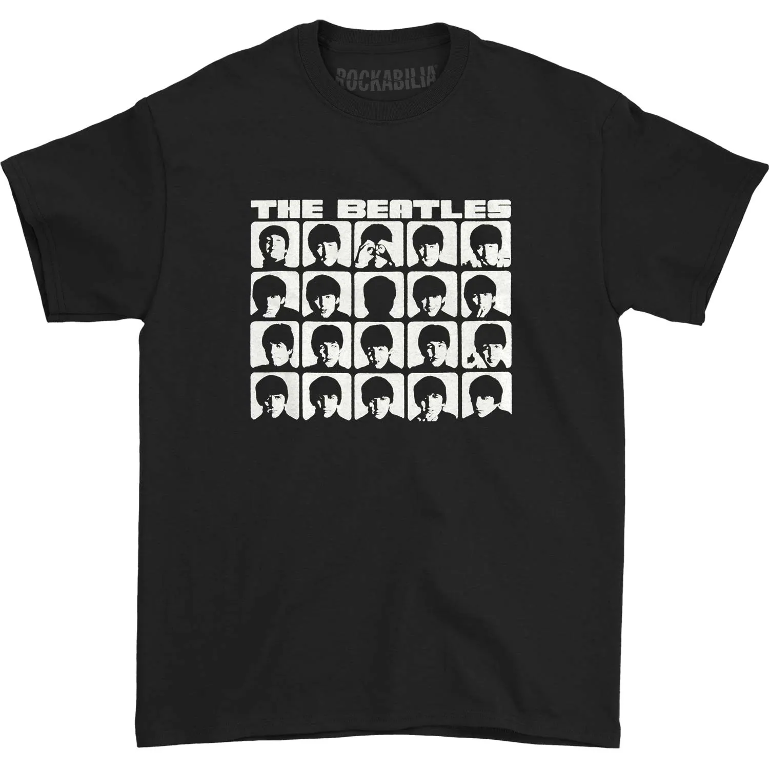 Hard Days Night Faces Mono T-shirt sold by Rockabilia