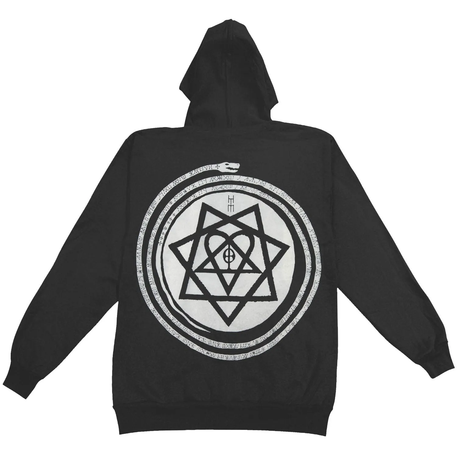 HIM Graphic (Back Print) Hooded Sweatshirt sold by Rockabilia product image thumbnail 2