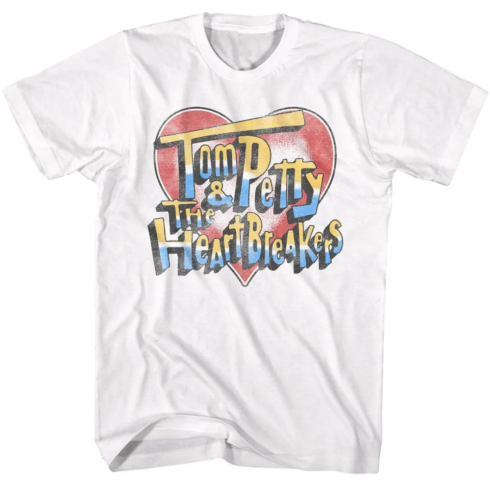 Tom Petty Heart And Logo T-shirt sold by Rockabilia