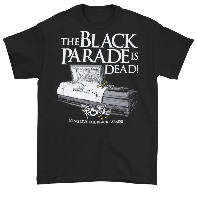 The Black Parade Is Dead! Long Live The Black Parade Coffin T-shirt sold by Rockabilia