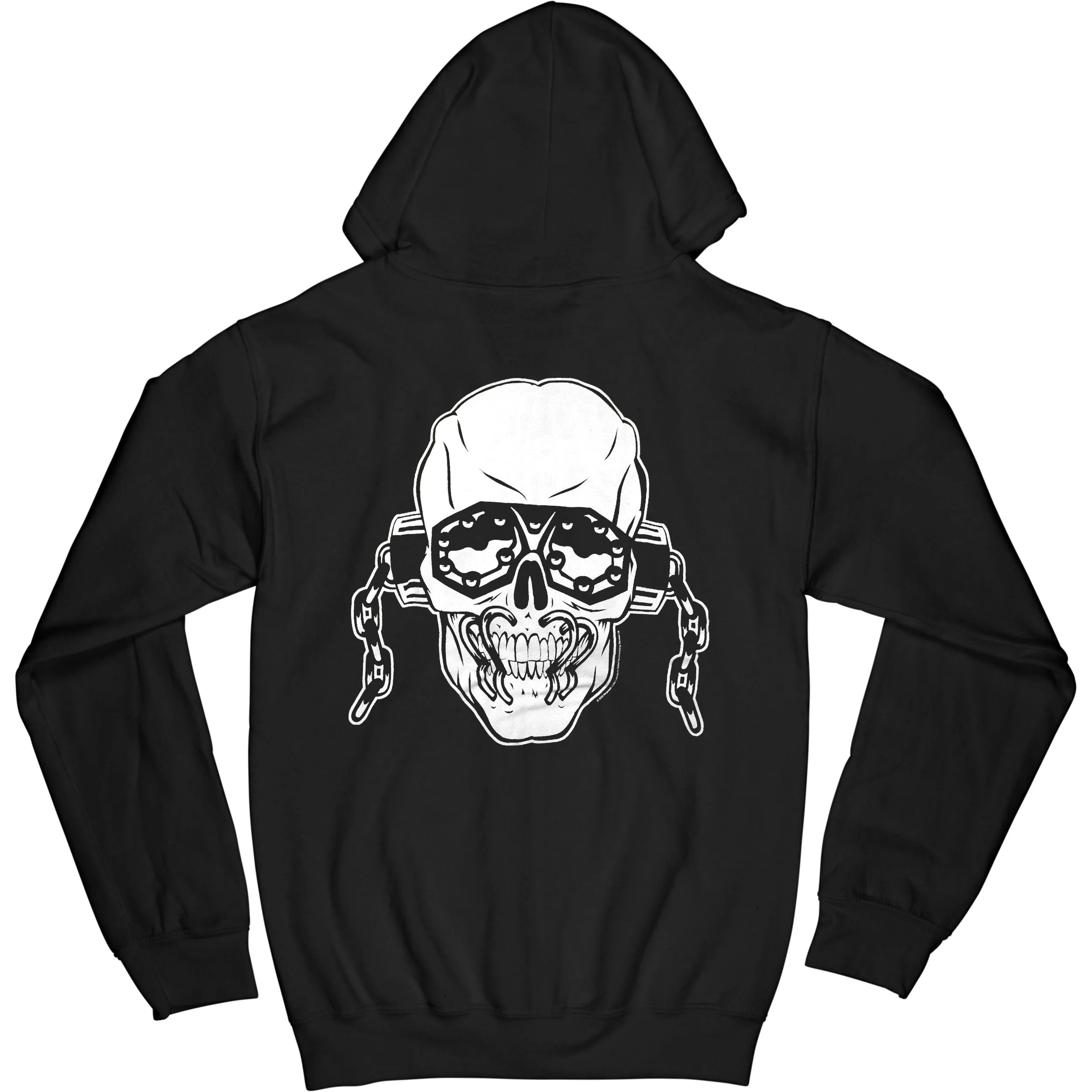 White Logo (Discontinued And Almost Gone) Zippered Hooded Sweatshirt sold by Rockabilia product image thumbnail 2